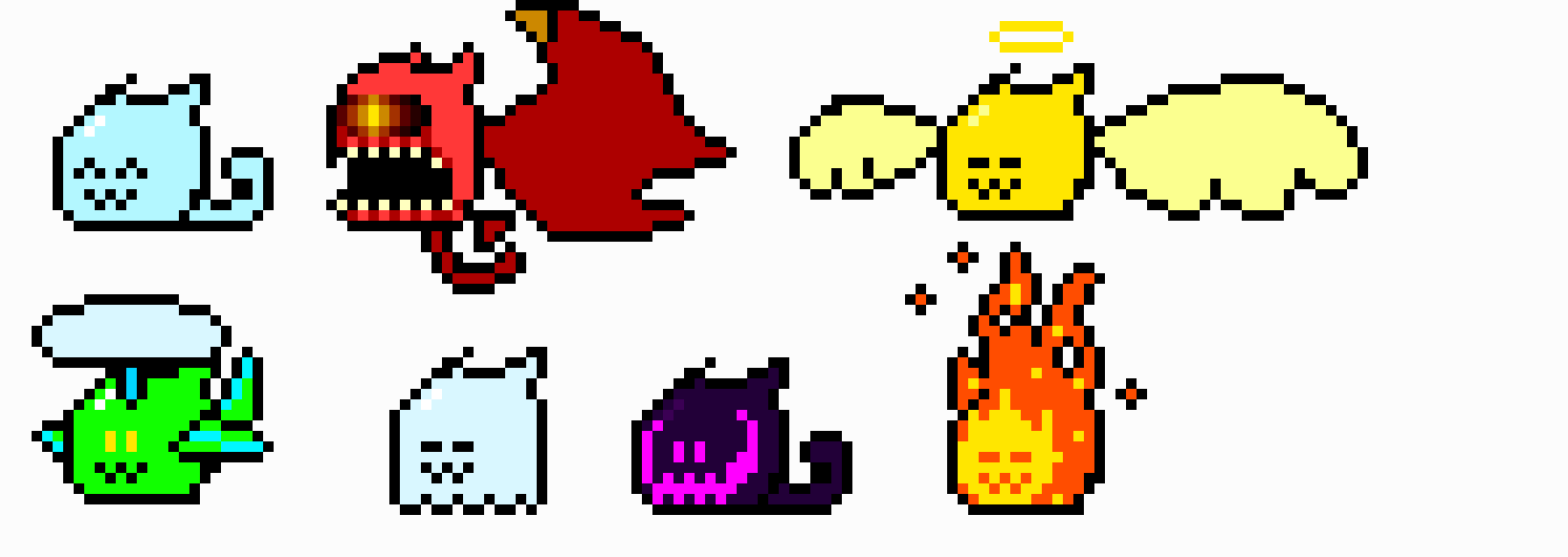 [62d4b6] summons slime cat army and they lunch at w* :syleaf