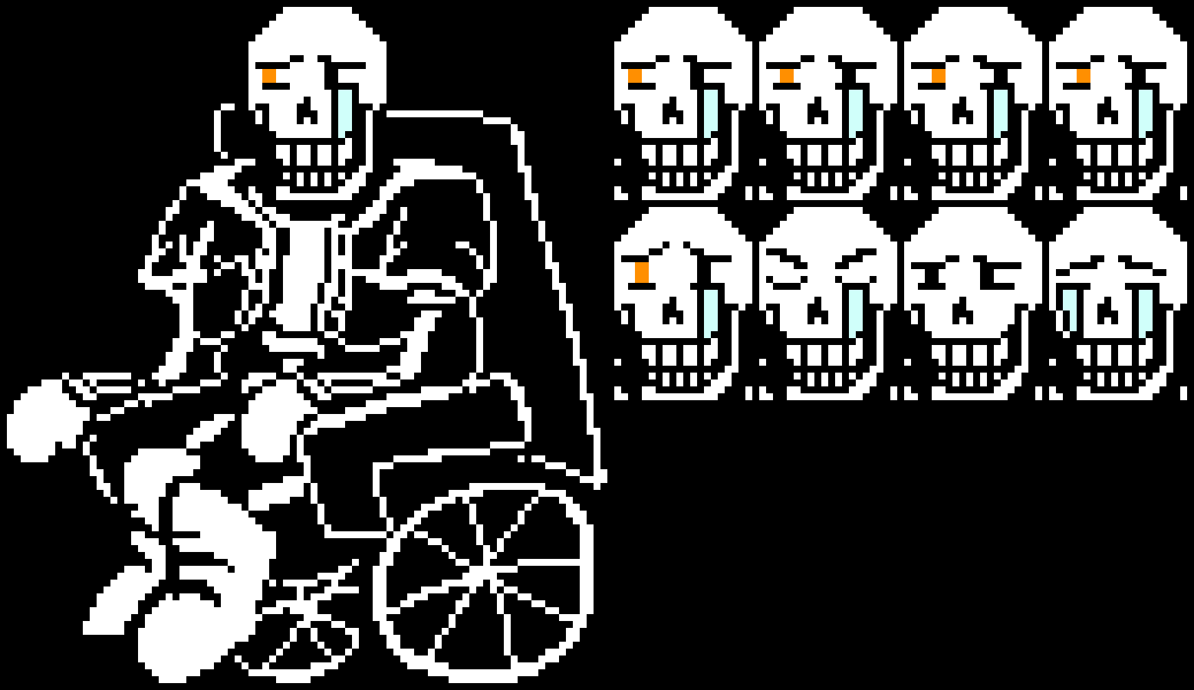 "Disabled Disbelief Papyrus | Face palette!... -Terrie