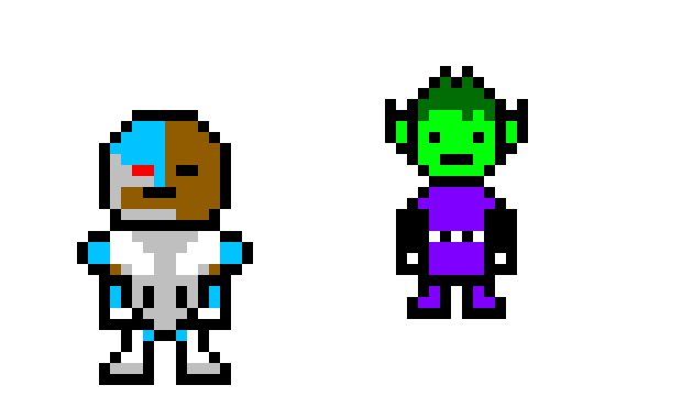 cyborg and beast boy