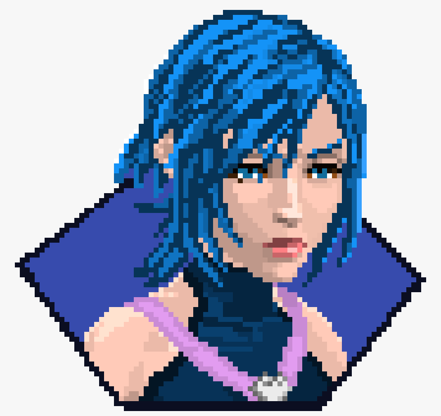 [9664c4] Aqua pixel art