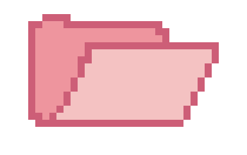 folder icon pink