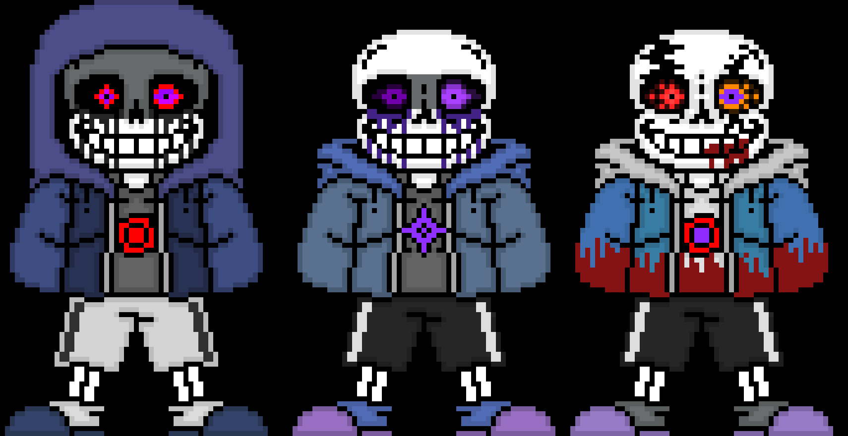 [888202] ImpentuousKiller!Sans, DarkMatter!sans, and stress!sans
