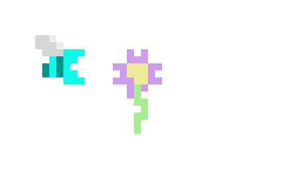 [c9c00b] Bee flower frame 8