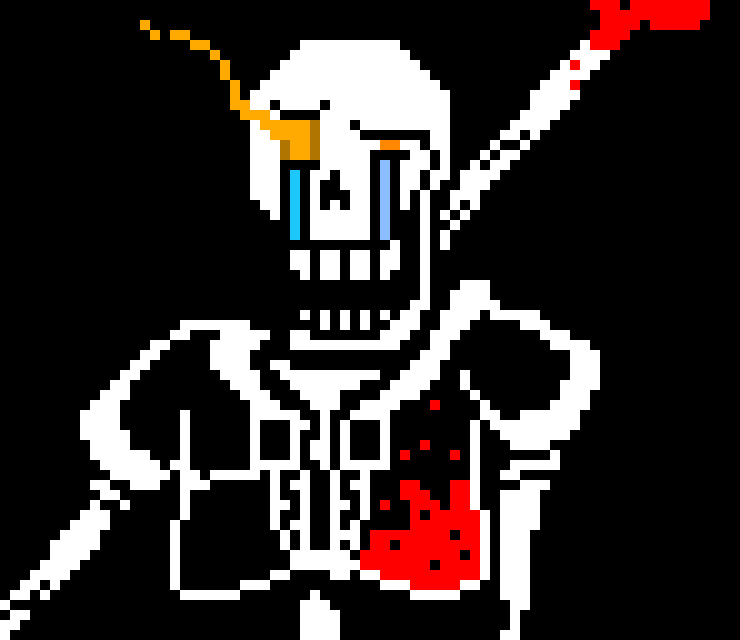 Disbelief Papyrus: [summons 1000000000000 gaster blasters at infected]  die