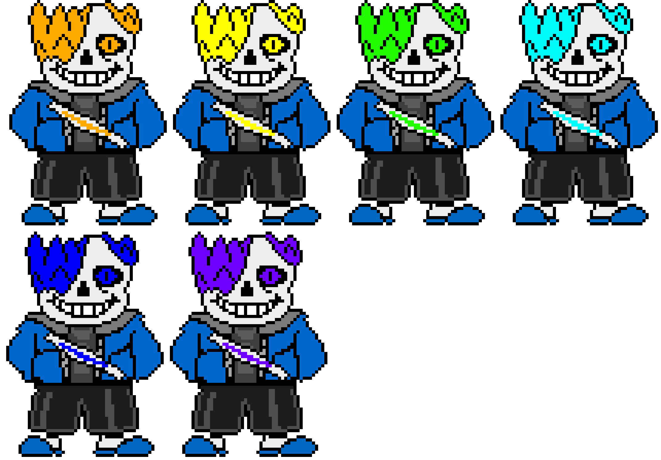 OtherTale Sans Battle Sprites