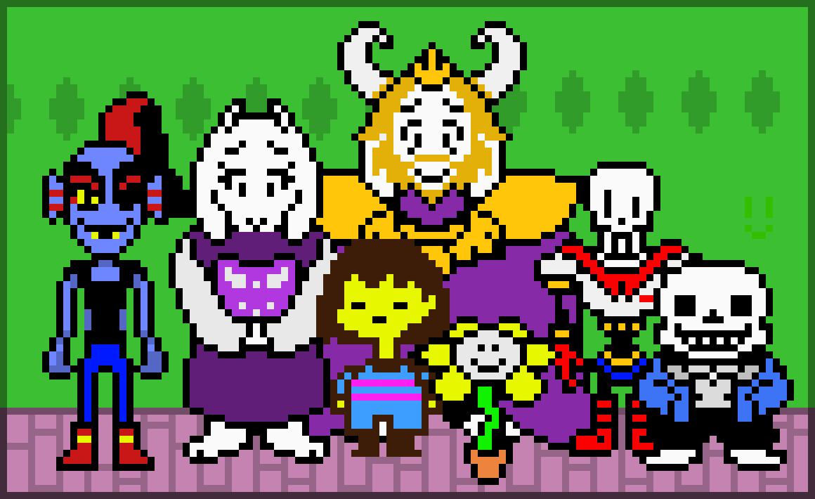 [9664c4] Undertale Family Photo