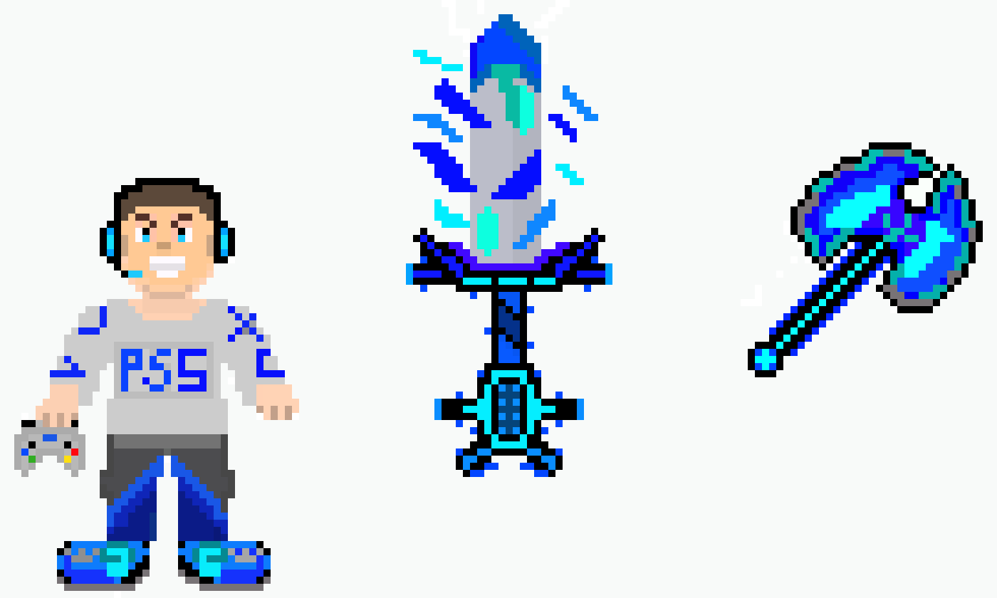 [4495bb] gamer boy enemy and his ps5 weapons