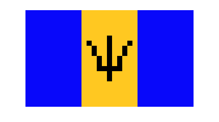 [02a79a] Barbados flag