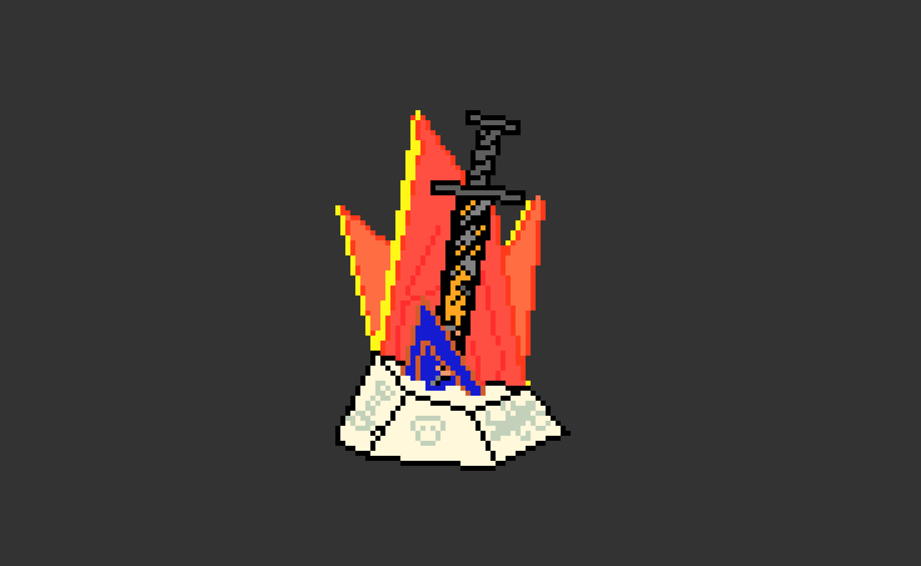 [615db2] bondfire definetly not dark souls rip off art