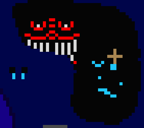 [0b51d0] THE POWER OF GOD COMPELS YOU. -pulls out holy cross- [Skeld]