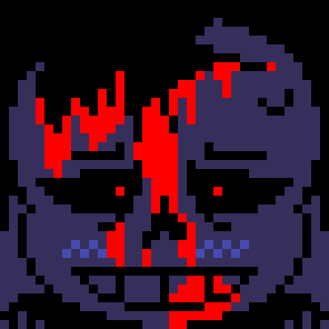 [7ce906] *(Demented would be confused on how he's blushing.) -HorrorTale Sans