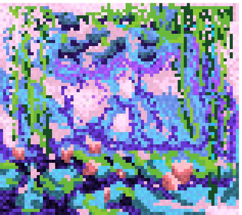 [9664c4] Monet Water Lilies Winter R