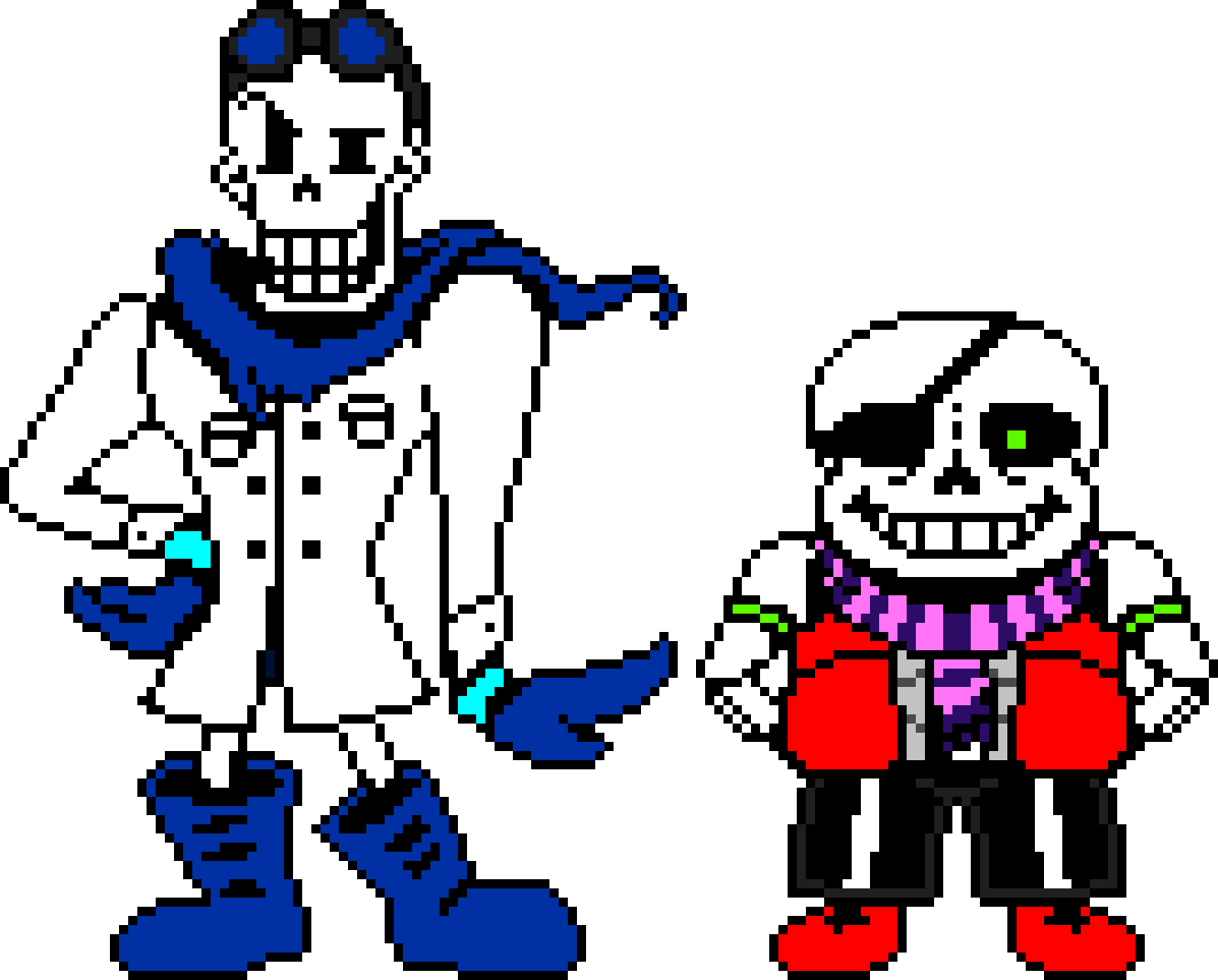 PeterPlay19 and RealFoxySonic Battle Sprite. (Inverted Fate Version)