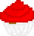 [9664c4] Red Marble Cupcake