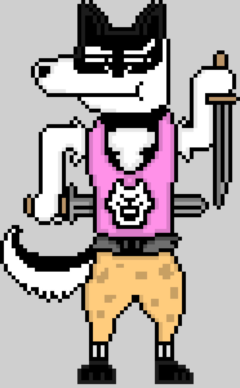 Undertale doggo Battle Sprite (colored)