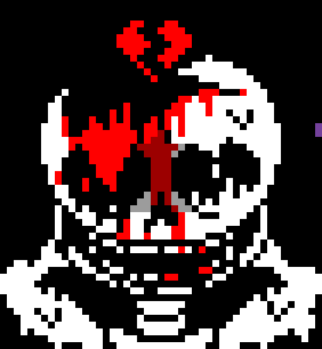 [7ce906] *(Demented walks around, not doing much.) -HorrorTale Sans