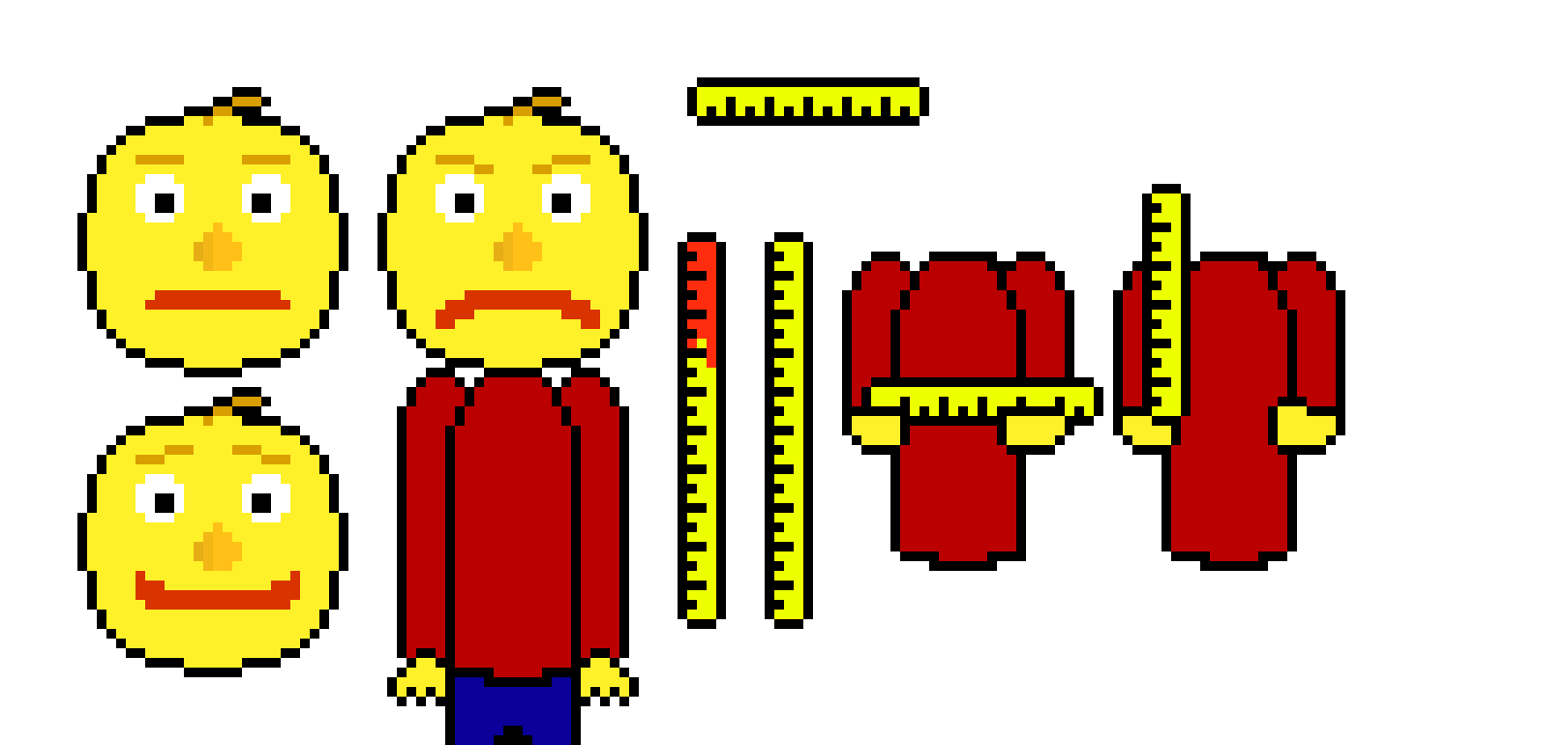 [9664c4] Underfell baldi sprite sheet full