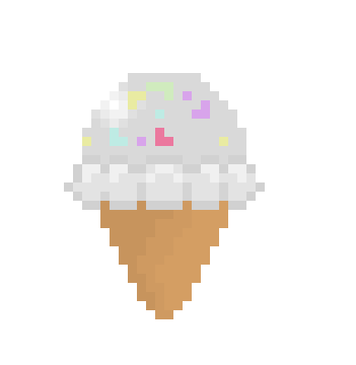 [5ba204] Vanilla w/ sprinkles Icecream