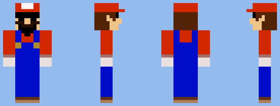[ce1f24] Minecraft Promo Mario (True Form) Skin