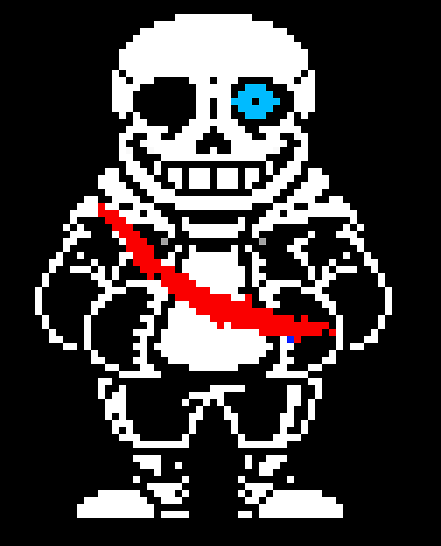 [c6437a] UNDERTALE BETRAYER PHASe - Sans colored sprite.