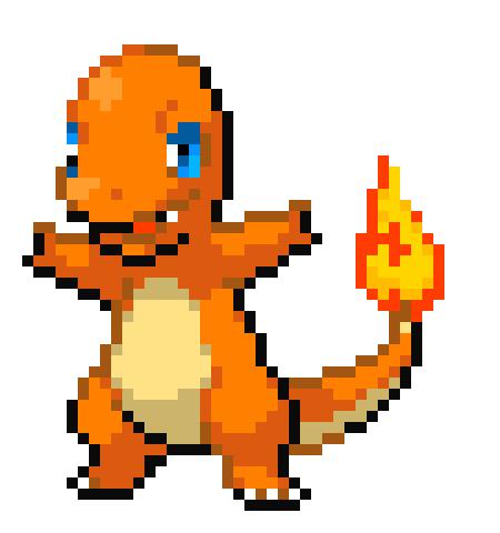 [1e4c3c] Charmander Pixel Art