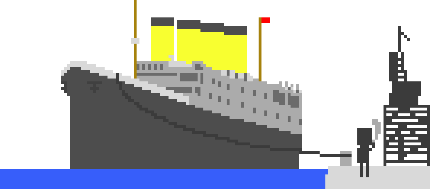 [9664c4] Titanic in dock