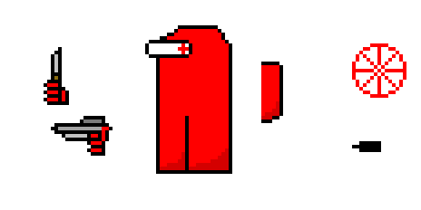 [484f91] Among us Impostor Sprite
