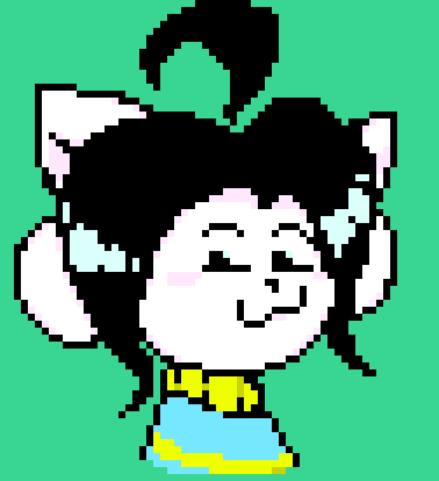 [4076f0] YaYA! NIw TeMmIe!!! -next to syleaf- -Temmie (cleetus)
