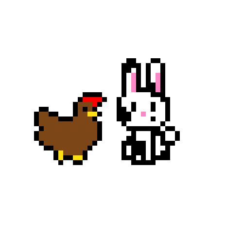 [0c7eeb] chicken and bunny