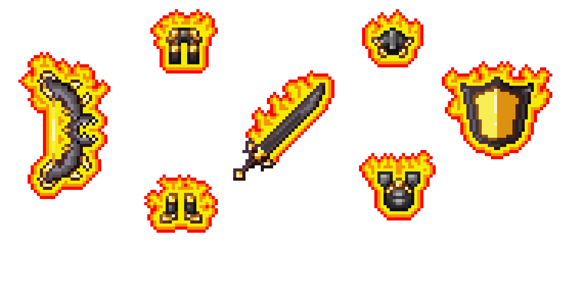 [76b8b5] Full Netherite Hellforge Set