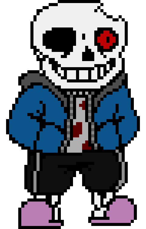 Horrortale Sans at an angle [King Squid Edit]