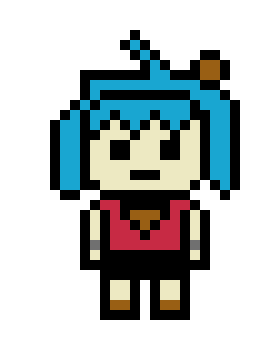 [9664c4] Rika Araki pixel sprite
