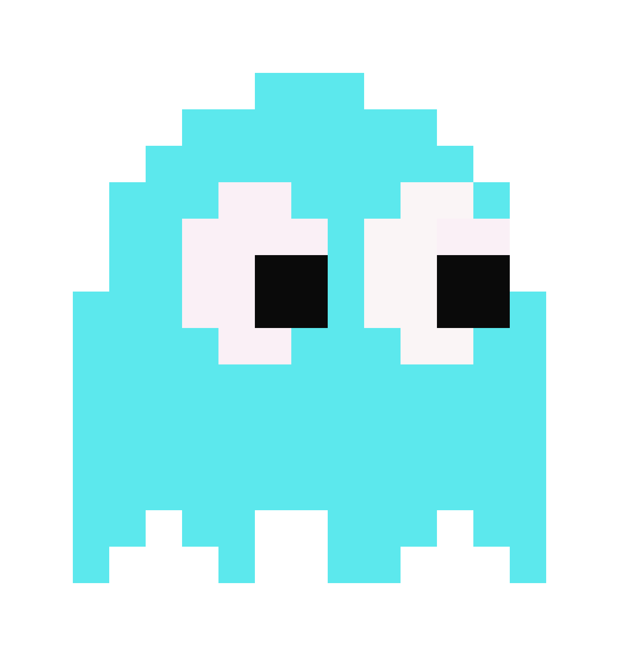 Blue Pacman Ghost