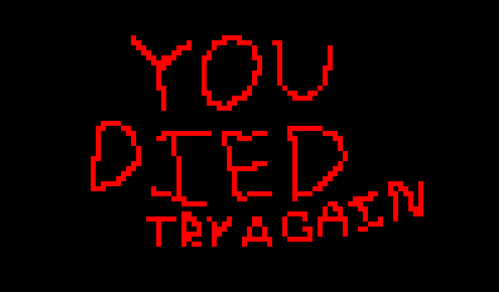 [123e30] You Died screen