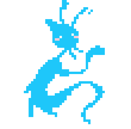 [da9847] fan art of the lil blue guy on bloobs screen, I like it, its cute
