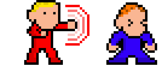[92bcaf] 8 Bit Fighter Template