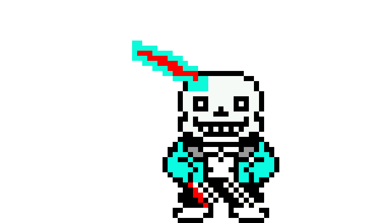 [9664c4] blue flame sans