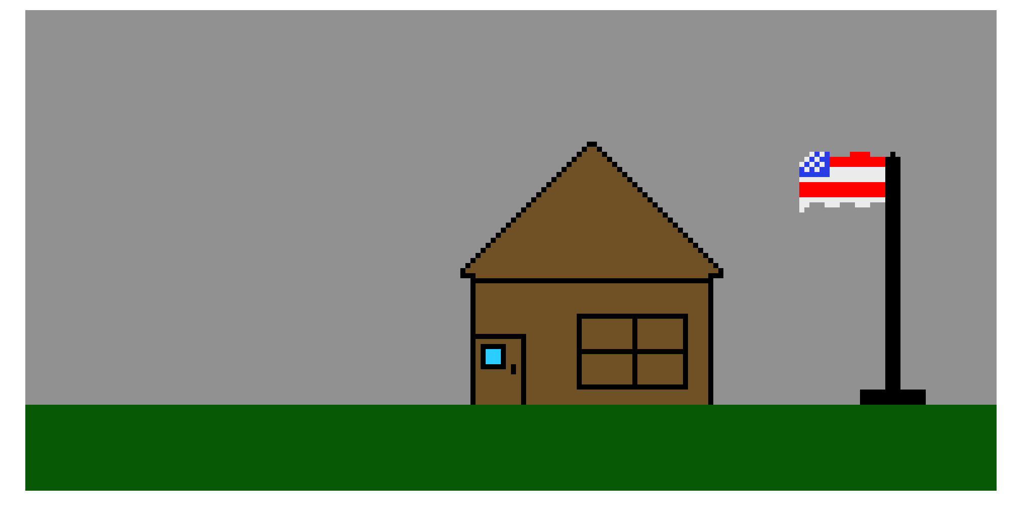 [9664c4] backround w/house