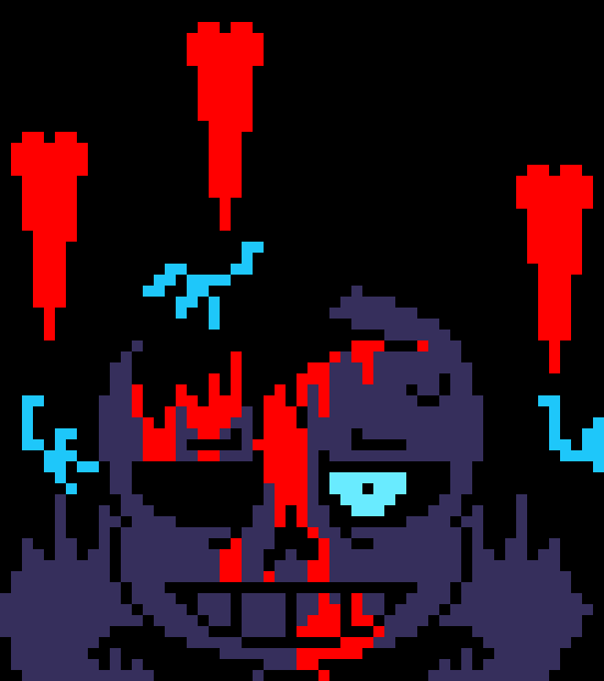 [7ce906] *(The bones attack the hands.) -HorrorTale Sans