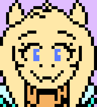 [05b0c1] *Her face lightens up* Some friendly faces? About time!