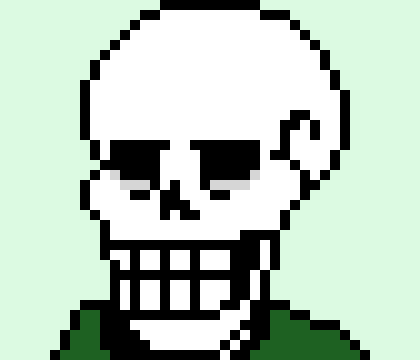 since you are new here in the pam universe let me explain, ins is basically swapfell papyrus but for some reason everytime he dies he is back but with an entirely new body. there was also this random person who showed up earlier which turned out to be ins' dad? Yeah cop sans (yes there is a cop sans in this universe) almost arrested him but after seeing he's face he let him go which he then attacked him and a weird golden freddy from fnaf had broken hes "ketchup gun"