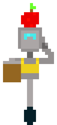[c4cbe7] Aplle Head Robot
