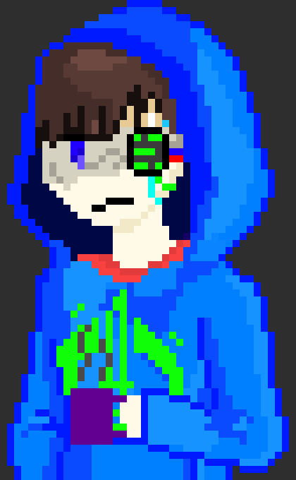 [6ced57] -He talks to himself- Jarvis scan for injuries please. I don't feel like dying in a hole made of flesh. -His mechanical eye began making words on the screen...code by the looks of it-