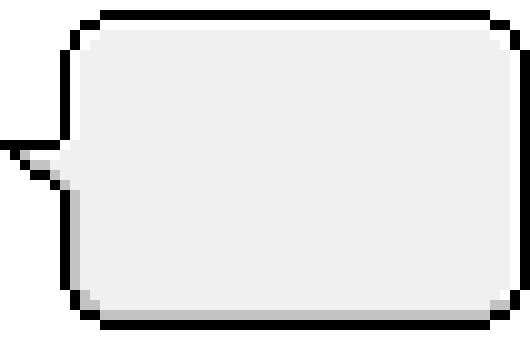 [6080ea] rounded square speech bubble left