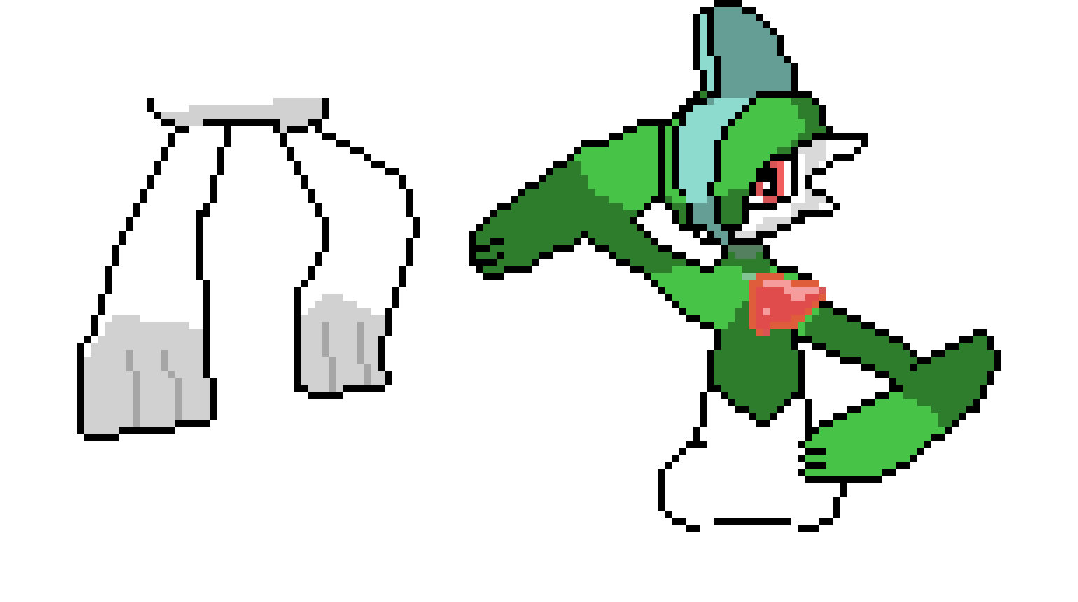 [9664c4] gallade sprite by itsowl