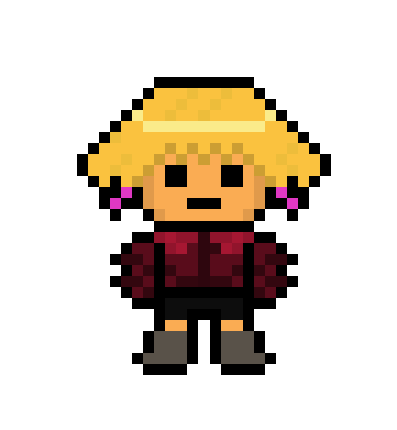 [c2a4da] danganronpa pixel sprite base. Merie Corana