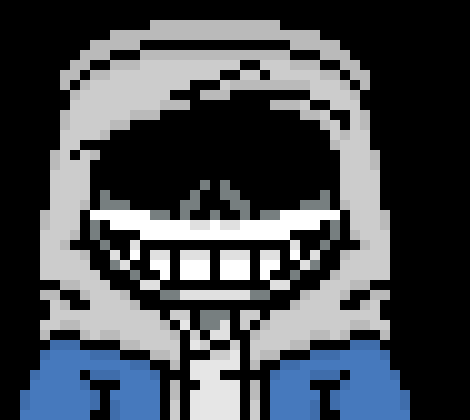 im the murderer you should run from- *traps him in blue bones* but sadly its too late *approaching him*
