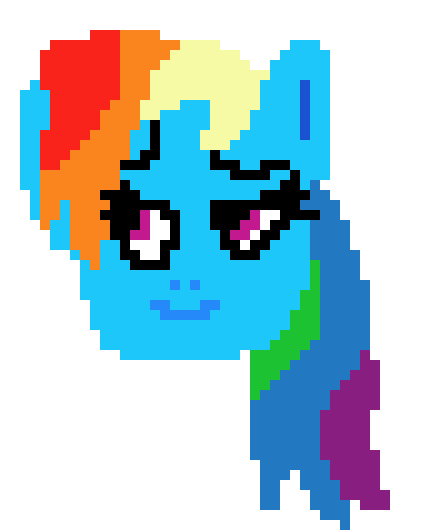 [9664c4] head of rainbow dash
