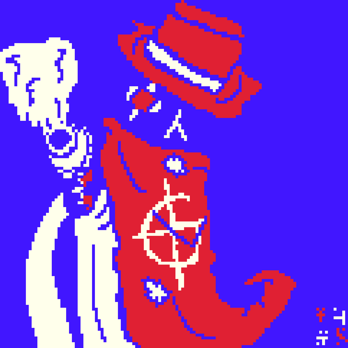 [8defd6] messed with the fill tool and made this cool little 3 color simplistic one