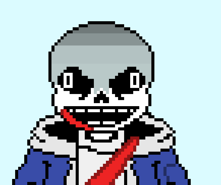 rainbow defending himself be like - Sans.